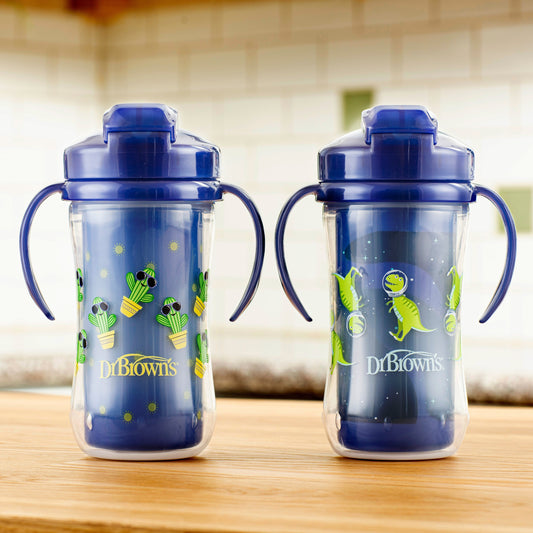 Dr. Brown’s Milestones™ Insulated Straw Cup, 2-Pack