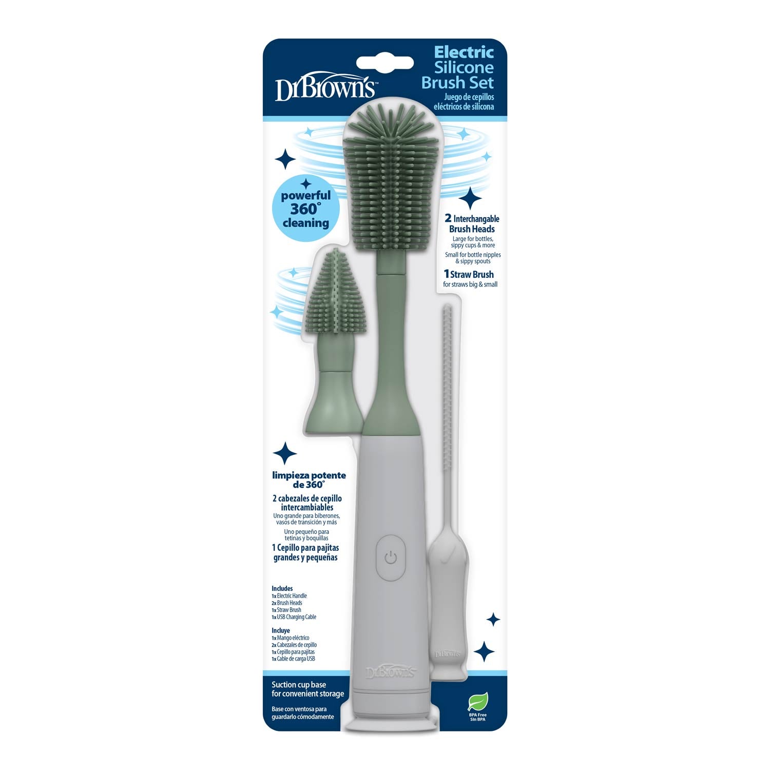 Dr. Brown's™ Electric Silicone Brush Set