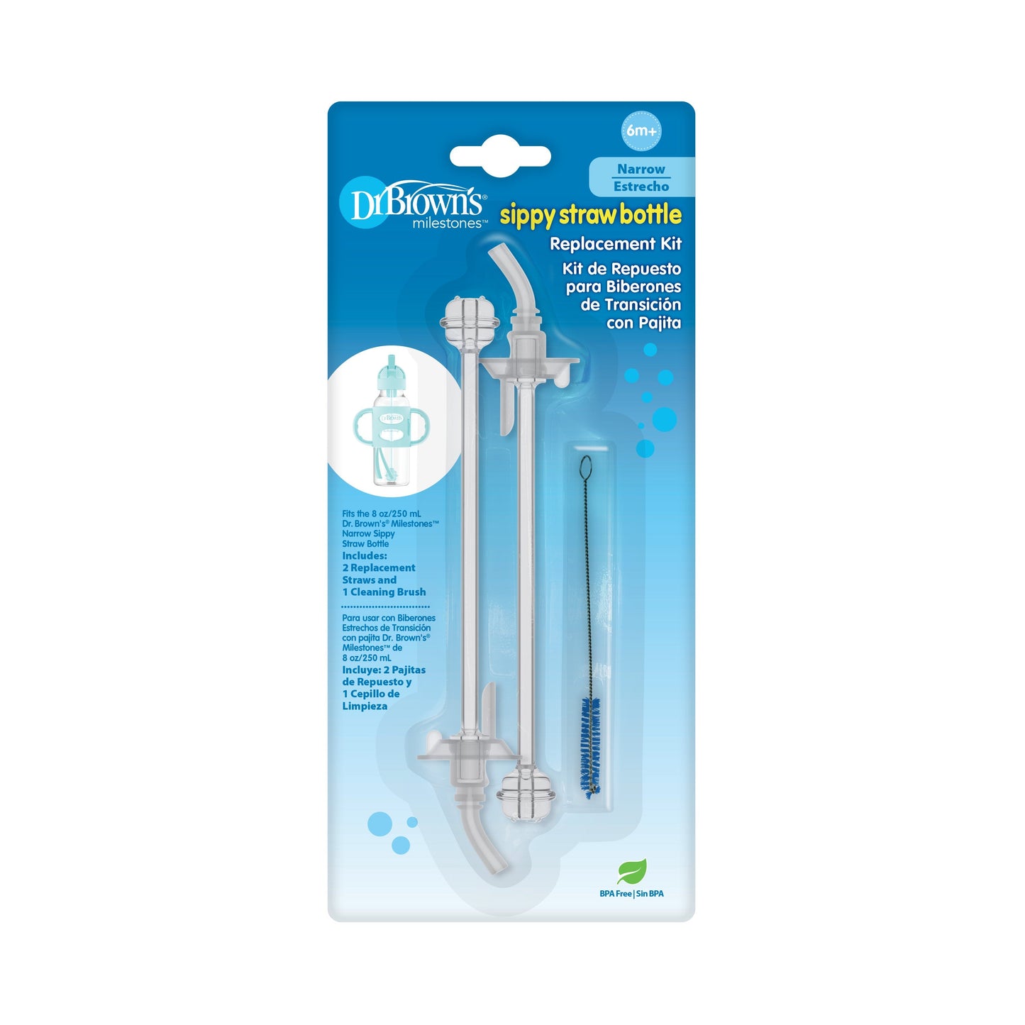 Dr. Brown’s® Sippy Straw Bottle Replacement Kit – Narrow
