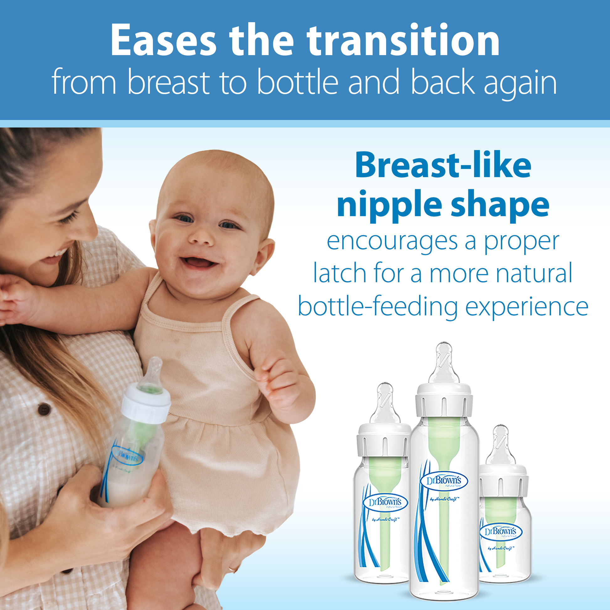 Dr. Brown's Natural Flow Narrow Baby Bottle Silicone Nipple, Level Y-Cut, 2-Pack